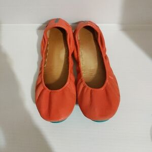 Tieks Size 8 Limited Edited Poppy Orange  Flat Shoes